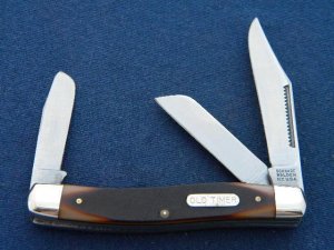 Schrade Walden NY USA 8OT Delrin Old Timer Senior Stockman Knife