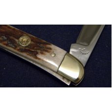 Custom Stag Slip Joint Folding Toothpick Knife by A.M. Mayhall - C. 1960's Custom Stag Slip Joint Folding Toothpick Knife by A.M. Mayhall - C. 1960's