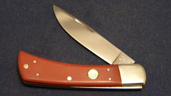 Custom Composition Slip Joint Folding 1 Blade Knife by A.M. Mayhall - C. 1960's Custom Composition Slip Joint Folding 1 Blade Knife by A.M. Mayhall - C. 1960's