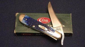 Case XX USA 2001 Blue Bone 61953L SS Russlock Knife - NIB