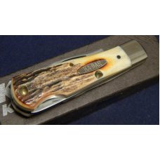 Ka-Bar USA Stainless 1186 Stag Lockback Knife Ka-Bar Knife Collectors Club - NIB Ka-Bar USA Stainless 1186 Stag Lockback Knife Ka-Bar Knife Collectors Club - NIB