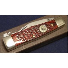 Ka-Bar Olean, NY Jigged Wood Gunstock Knife c.1980 Club Knife - NIB Ka-Bar Olean, NY Jigged Wood Gunstock Knife c.1980 Club Knife - NIB