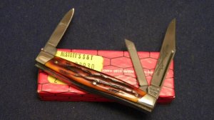 Camillus New York USA Sword Brand Imitation Stag #70 Little Stockman Knife - NIB