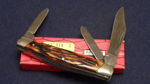 Camillus New York USA Sword Brand Imitation Stag #73 Stockman Knife - NIB