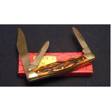 Camillus New York USA Sword Brand Imitation Stag #73 Stockman Knife - NIB Camillus New York USA Sword Brand Imitation Stag #73 Stockman Knife - NIB