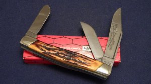 Camillus New York USA Sword Brand Imitation Stag #89 Big Stockman Knife - NIB
