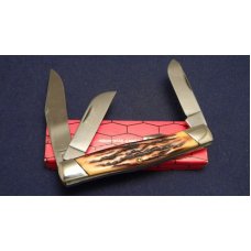 Camillus New York USA Sword Brand Imitation Stag #89 Big Stockman Knife - NIB Camillus New York USA Sword Brand Imitation Stag #89 Big Stockman Knife - NIB