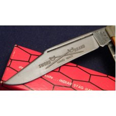 Camillus New York USA Sword Brand Imitation Stag #89 Big Stockman Knife - NIB Camillus New York USA Sword Brand Imitation Stag #89 Big Stockman Knife - NIB