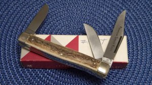 JA Henkels Germany Model 190 Stag Stockman Knife - NIB