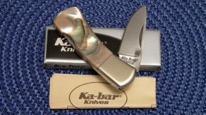 Ka-bar Japan Pearl 2822 Little Lockback Knife - NIB - c.1980's