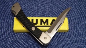 Puma Germany Stainless 270 Black Folding Lockback Knife - NIB c.1985