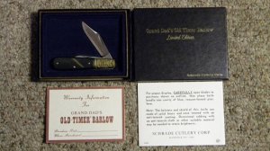 Schrade G.D.B.I. USA Grand Dad's Old Timer Barlow Knife - NIB