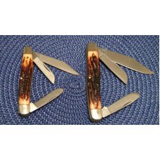 Remington UMC USA RE18576 Delrin The Old Man & the Boy 2 Stockman Knife Set - NIB