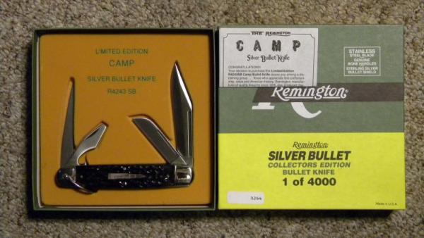 Remington UMC USA 1994 Genuine Bone R4243 SB Silver Bullet Camp Knife - NIB Remington UMC USA 1994 Genuine Bone R4243 SB Silver Bullet Camp Knife - NIB