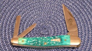 Case XX USA 2003 Jade Bone 6355WH SS 1st Run Wharncliffe Seahorse Whittler Knife