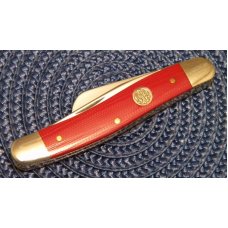 Case XX USA 2005 Red Micarta 10318 SS Stockman Knife with Ruger Logo Shield Case XX USA 2005 Red Micarta 10318 SS Stockman Knife with Ruger Logo Shield
