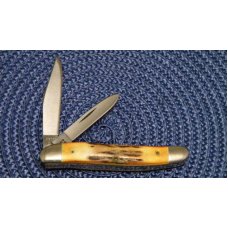 Case XX Stainless USA 3 Dot (1977) Stag 52087 SSP Blue Scroll Stockman Knife - Mint Case XX Stainless USA 3 Dot (1977) Stag 52087 SSP Blue Scroll Stockman Knife - Mint