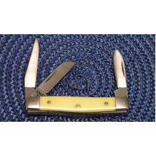 Case XX SS USA 1 Dot (1989) Yellow Composition 33033 SS Little 3 Blade Stockman Knife Case XX SS USA 1 Dot (1989) Yellow Composition 33033 SS Little 3 Blade Stockman Knife