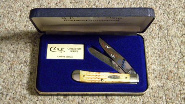 Case XX Bradford PA MCMXCIV 1994 SC6254 SS 2nd Cut Bone Civil War Commemorative Trapper Knife - NIB Case XX Bradford PA MCMXCIV 1994 SC6254 SS 2nd Cut Bone Civil War Commemorative Trapper Knife - NIB