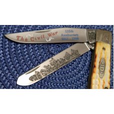 Case XX Bradford PA MCMXCIV 1994 SC6254 SS 2nd Cut Bone Civil War Commemorative Trapper Knife - NIB Case XX Bradford PA MCMXCIV 1994 SC6254 SS 2nd Cut Bone Civil War Commemorative Trapper Knife - NIB