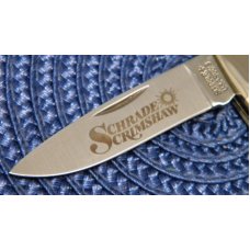 Schrade + USA 513SC Scrimshaw Delrin Lockback Knife c.1993 - NIB Schrade + USA 513SC Scrimshaw Delrin Lockback Knife c.1993 - NIB