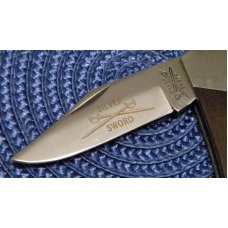 Camillus USA Silver Sword Metal/Wood #826 2 Blade Folding Knife - NIB Camillus USA Silver Sword Metal/Wood #826 2 Blade Folding Knife - NIB