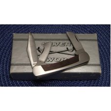 Camillus USA Silver Sword Metal/Wood #834 3 Blade Folding Knife - NIB Camillus USA Silver Sword Metal/Wood #834 3 Blade Folding Knife - NIB