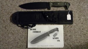 Busse Combat Knife Company Steel Heart 2 Fixed Blade Sheath Knife