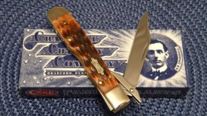Crandall Cutlery Company (Case) Caramel Bone 611 1/2L SS Cheetah Cub Knife - NIB