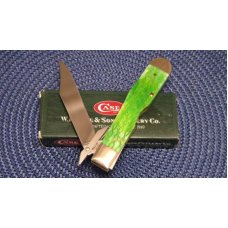 Case XX USA 2003 Green Barbed Wire Bone 6111 1/2L SS Cheetah Knife - NIB Case XX USA 2003 Green Barbed Wire Bone 6111 1/2L SS Cheetah Knife - NIB