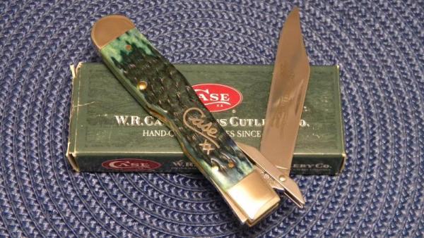 Case XX USA 2002 Kentucky Bluegrass Bone 6111 1/2L SS Cheetah Knife - NIB Case XX USA 2002 Kentucky Bluegrass Bone 6111 1/2L SS Cheetah Knife - NIB