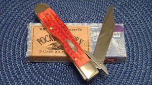 Case XX USA 2003 Pocket Worn Old Red Bone 6111 1/2L SS Cheetah Knife - NIB