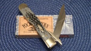 Case XX USA 2002 Pocket Worn Old Black Bone 6111 1/2L SS Cheetah Knife - NIB