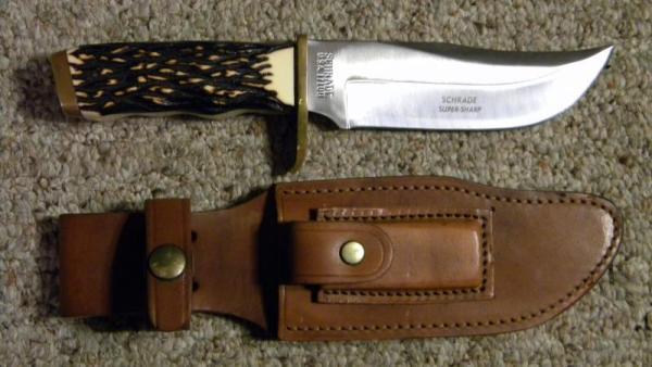 Schrade USA Staglon 171UH Pro Hunter Fixed Blade Sheath Knife Schrade USA Staglon 171UH Pro Hunter Fixed Blade Sheath Knife
