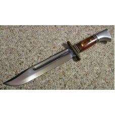 Western USA W46-8 Wood Fixed Blade Sheath Knife