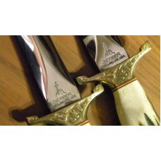 Gerber Portland ORE USA Stag Mark I & Mark II Presidents Collection Fixed Blade Sheath Knives - NIB Gerber Portland ORE USA Stag Mark I & Mark II Presidents Collection Fixed Blade Sheath Knives - NIB