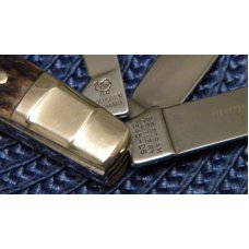 Hen and Rooster Bertram Cutlery Solingen Germany Stag 345-DS Mustang 6 Blade Congress Knife - NIB Hen and Rooster Bertram Cutlery Solingen Germany Stag 345-DS Mustang 6 Blade Congress Knife - NIB