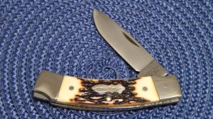 Scarce Schrade + USA LB-4 I.V.L.B. Uncle Henry Staglon Lockback Knife