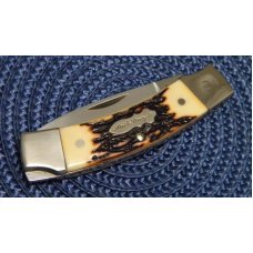 Scarce Schrade + USA LB-4 I.V.L.B. Uncle Henry Staglon Lockback Knife Scarce Schrade + USA LB-4 I.V.L.B. Uncle Henry Staglon Lockback Knife