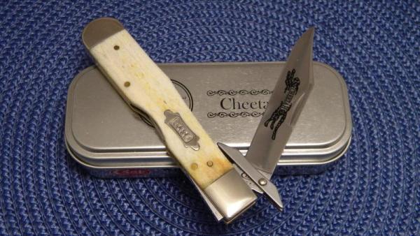 Case XX USA 2011 Antique Bone 6111 1/2L SS Vault Cheetah Knife - NIB Case XX USA 2011 Antique Bone 6111 1/2L SS Vault Cheetah Knife - NIB