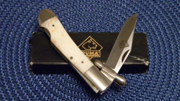 Puma Germany Medici SMO P210563 Bone Swing Guard Lockback Knife - NIB