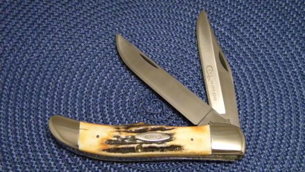 Case XX Stainless USA 4 Dot (1976) Stag 5265 SAB SSP Razor Edge Folding Hunter Knife Case XX Stainless USA 4 Dot (1976) Stag 5265 SAB SSP Razor Edge Folding Hunter Knife