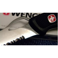 Wenger Switzerland Stainless Black Ranger 151 Folding Linerlock Knife with Pocket Clip - NIB Wenger Switzerland Stainless Black Ranger 151 Folding Linerlock Knife with Pocket Clip - NIB