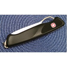 Wenger Switzerland Stainless Black Ranger 151 Folding Linerlock Knife with Pocket Clip - NIB Wenger Switzerland Stainless Black Ranger 151 Folding Linerlock Knife with Pocket Clip - NIB