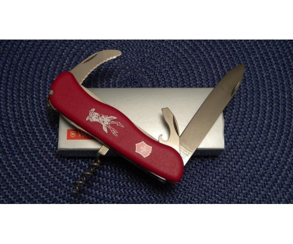 Victorinox Switzerland Stainless Rostfrei Red Hunter Lockback
