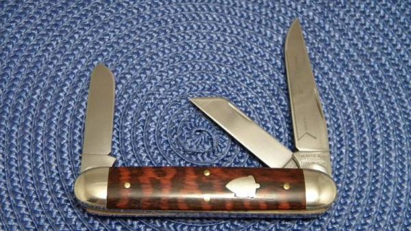 Great Eastern Cutlery Titusville PA Cyclops Steel Works 2008 Snake Wood 538308 Cuban Stockman Knife Great Eastern Cutlery Titusville PA Cyclops Steel Works 2008 Snake Wood 538308 Cuban Stockman Knife