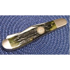 Case XX SS USA 5 Dot (1985) NKCA Club Knife Bone Dogleg Trapper Case XX SS USA 5 Dot (1985) NKCA Club Knife Bone Dogleg Trapper