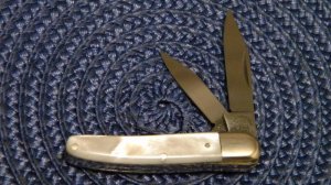 Fight'n Rooster Frank Buster Celebrated Cutlery Germany Pearl Mini Jack Knife