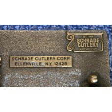 Schrade Cutlery Corp. Ellenville, NY Old Timer Brass Belt Buckle