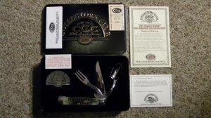 Case XX USA 2001 Bone 6354 HB SS Hobo Trapper Case Collectors Regular Memeber Annual Knife - NIB